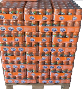 déstockage canettes de Fanta pas cher en palette